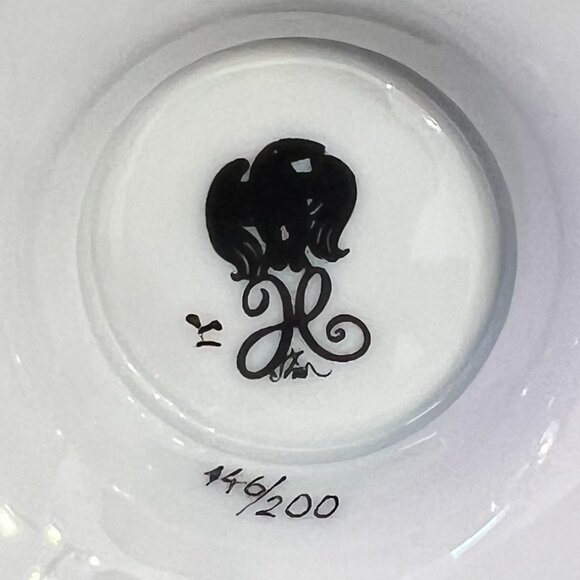 Rare Vintage Hollóháza Art Deco Porcelain Hand-Painted w/24K Gold 17-Pc. Tea Set - Picture 11 of 16